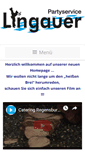 Mobile Screenshot of partyservice-lingauer.de