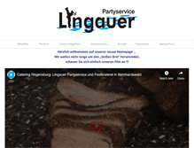Tablet Screenshot of partyservice-lingauer.de